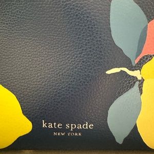 Kate Spade hand bag w/multi flowers - hand strap and shoulder strap
